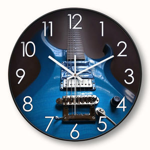 Horloge murale silencieuse personnalisable <span class=keywords><strong>de</strong></span> 12 pouces pour guitare et <span class=keywords><strong>basse</strong></span>, affichage d'aiguilles <span class=keywords><strong>de</strong></span> style antique moderne pour salles <span class=keywords><strong>de</strong></span> musique pour la rentrée scolaire - Product Image 3