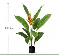 Plante artificielle Oiseau de paradis en gros d'usine, grand arbre artificiel de luxe en pot pour la décoration intérieure de maisons, hôtels et événements