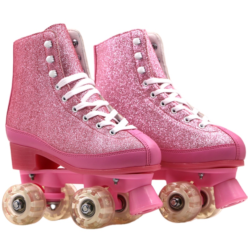 4 Wheels Flashing Roller Skating Shoes for Sale for Kids and