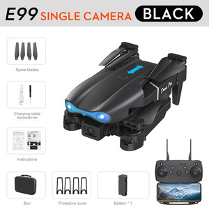 E99 máy bay không người lái máy bay không người lái có thể gập lại RC chụp ảnh trên không Quadcopter, đồ chơi FPV WIFI HD cho người lớn/trẻ em (bán chạy qua biên giới) - Product Image 3