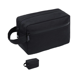 <strong>Men's</strong> Waterproof for <strong>Toiletry</strong> <strong>Bag</strong> with Zipper Closure Foldable Polyester Case Handle Dividers for Shaving Brushes Cosmetics