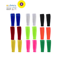 Vente en gros de chaussettes de football design sans pied manches de jambe chaussettes de football sport sans pied manches