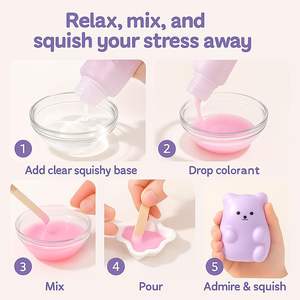 Pigmento de Silicona para Hacer Juguetes Blandos y Moldes de Silicona, Tinte Líquido Lavable para Niños y Niñas, Principiantes y Manualidades Familiares - Product Image 3