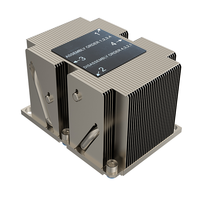 Dissipateur thermique CPU passif pour serveur 2U avec ailettes en aluminium et 4 pièces Solution de refroidissement par air de processeur de caloducs en cuivre pour LGA 3647