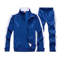 Oem Sportkleding Sets Super Fit Kwaliteit Custom Mens Casual Oranje Trainingspak Met Custom Logo
