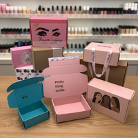 Boîte-cadeau d'enveloppe en carton ondulé rose imprimé personnalisé du fabricant UV pour boîtes d'emballage en papier d'expédition de vêtement cosmétique