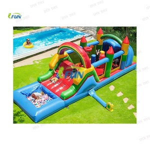 Pastel inflable Casa <span class=keywords><strong>de</strong></span> rebote carrera <span class=keywords><strong>de</strong></span> obstáculos Combo <span class=keywords><strong>Centro</strong></span> <span class=keywords><strong>de</strong></span> juego inflable para deportes al aire libre juego boda/evento/fiesta alquiler - Product Image 5
