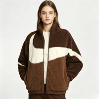 Veste chaude en laine d'agneau épaisse à 3 couleurs pour hommes et femmes, réversible et polyvalente, veste moelleuse