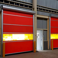 Porte à enroulement verticale en acier à grande vitesse, étanche, finie, pour atelier industriel en PVC