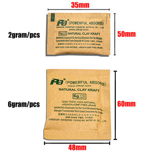 Saco dessecante de papel Kraft de bentonita Montmorillonite Embalagem absorvente de umidade natural e ecologicamente correto fábrica - Product Image 2