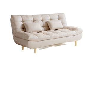 <b>Cream</b> Style <b>Sofa</b> Bed 2 Seater Multifunctional Foldable For Small Apartments Living Room Rental Use - Product Image 5