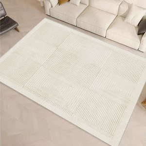Tapis moderne style crème, tapis de luxe vintage français pour chambre à coucher, tapis de luxe pour chevet, tapis style crème populaire - Product Image 4