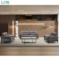 Liyu Empfangsbüro-Sofa Modulare Sektional-Couchgarnituren mit Schwammfüllung und PU-Lederbezug für Wohnungen und Lagerhallen