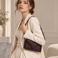 Sacs bandoulière pour femmes en cuir PU tressé, petits sacs à main, sacs enveloppe pour femmes, logo personnalisé, vente en gros