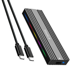 กล่องใส่ SSD M.<span class=keywords><strong>2</strong></span> NGFF NVMe แบบ USB C ความเร็ว 20Gbps, อะแดปเตอร์แปลง USB 3.<span class=keywords><strong>2</strong></span> Gen2x2 เป็น NGFF PCIe M&B Key สำหรับ Solid State Drive, เคส M.<span class=keywords><strong>2</strong></span> SSD - Product Image 6