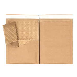 Sobres acolchados de papel kraft compostable y ecológico, biodegradables, autosellables, para envíos de comercio electrónico. - Product Image 1