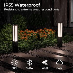Lampada da Esterno <span class=keywords><strong>per</strong></span> Sentieri in Alluminio IP55 Impermeabile LED Moderna Illuminazione <span class=keywords><strong>per</strong></span> Prato Estetica <span class=keywords><strong>per</strong></span> <span class=keywords><strong>Giardino</strong></span> Vialetto Bollard Patio - Product Image 2