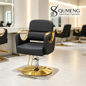 Silla de Barbero Plegable Profesional Z con Reposapiés Ajustable, Bomba Hidráulica de Alta Resistencia, Diseño Moderno, Sintética, para Barbería - Product Image 1