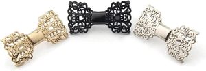 Un par de hebillas metálicas huecas con forma de lazo para zapatos, bolsos, prendas de vestir y accesorios de ferretería. - Product Image 5