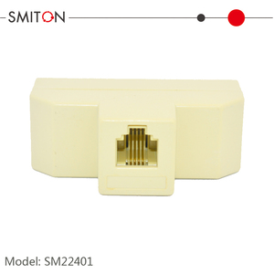 Cavo di Prolunga Telefonico <span class=keywords><strong>RJ11</strong></span> a 4 Vie 6P4C, Separatore Modulare per Prese, Adattatore Separatore di Linea, Accessori Colore Avorio - Product Image 6