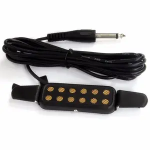 Wholesale guitar magnetic transducer-Professional KQ3 Acoustic Guitar Pickup Transducer Amplifier Guitar Magnetic Soundhole Musical Instrument Pickup For Guitar