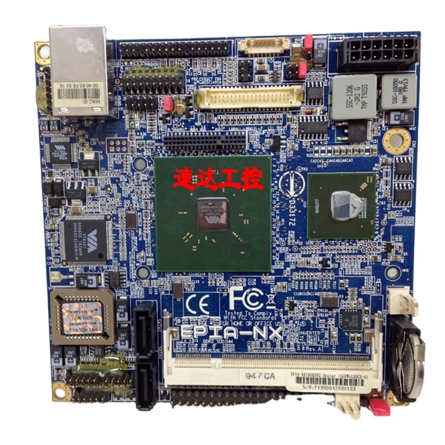 EPIA-NX NX10000EG Nano-ITX Industrial Medical Desktop Board with Single SATA Hard Drive Interface and IDE Used