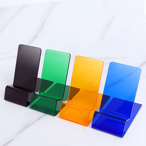 Tùy chỉnh Acrylic phù hợp trong suốt n-loại người giữ điện thoại lười biếng người ở nhà Acrylic điện thoại di động hiển thị đứng - Product Image 1