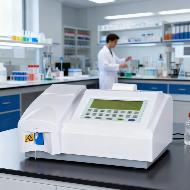Wholesale New Semi-automatic Chemical Analyzer Laboratory LCD Display Biochemistry Equipment Blood 6-class Detection Analyzers