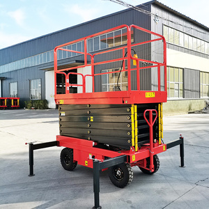 Plataforma Elevadora de Tijera con Tracción a Batería de 24V, Altura Máxima de Trabajo de 4-20m, para Trabajos de Construcción e Industriales - Product Image 3