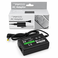 Tideseer Adaptor AC 5V Tahan Lama Pengisi Daya Dinding untuk Konsol Game PSP 1000 2000 3000 Colokan EU/US