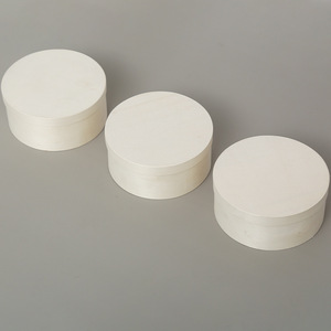 กล่องเค้กไม้ธรรมชาติแบบใช้แล้วทิ้งพร้อมฝาปิดทรงกลมสำหรับงานปาร์ตี้และอุปกรณ์บนโต๊ะอาหาร - Product Image 3