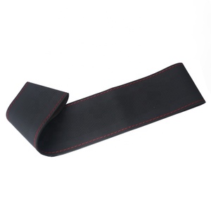 Cubierta Interior para <span class=keywords><strong>volante</strong></span> de coche, cosido a mano de cuero de PVC de lujo, gran oferta - Product Image 3