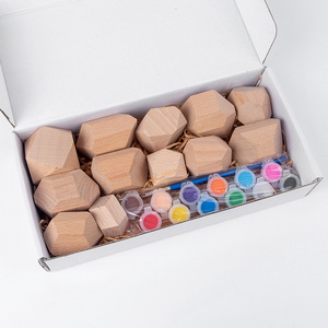 12 pezzi di grandi dimensioni in pietra di faggio Montessori blocco educativo giocattolo per bambini impilamento gioco di bilanciamento pietra in legno giocattolo regali - Product Image 1