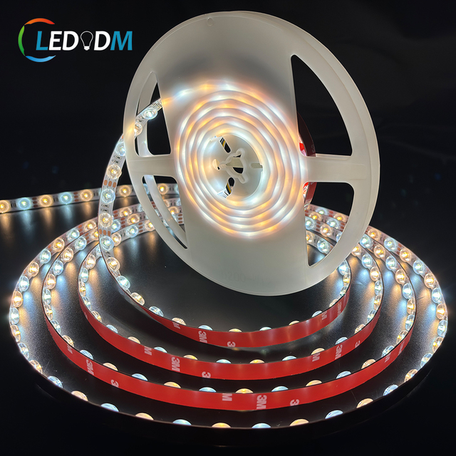 24V Flexible LED Strip Light Lens 48LEDs/m 15W/m SMD2835 CCT Double Color Diffuse Reflection Wi-Fi/ Indoor/Outdoor Use
