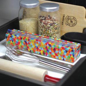 HuamaohengchunTriangles Refillable <b>Plastic</b> <b>Wrap</b> Dispenser - Includes One 12" x 250' <b>Roll</b> of Professional Grade <b>Plastic</b> <b>Wrap</b> - Product Image 5
