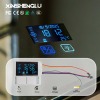 Interruptor de Espejo Inteligente con Sensor Táctil LCD |   Espejo de Baño con Doble Llave, LED Regulable, Antivaho, Radar y Control por Voz