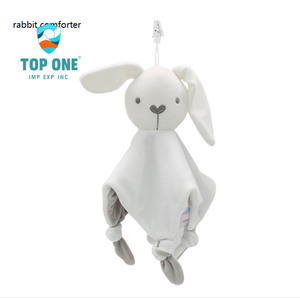 TopOne Orgánico recién nacido suave recién llegado bebé edredón y toalla Lovey manta de seguridad juguete de peluche Animal bebé manta de seguridad - Product Image 6