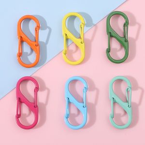 Mini Carabiner Keychain 13x32mm Aluminum Alloy Durable S-Shaped Hook For Backpack Water Bottle Accessory - Product Image 1