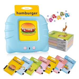 Kid giáo dục Máy học tập đồ chơi ngữ âm nói chuyện Thẻ Flash điện tử âm thanh giọng nói mầm non từ động vật nhận thức - Product Image 1