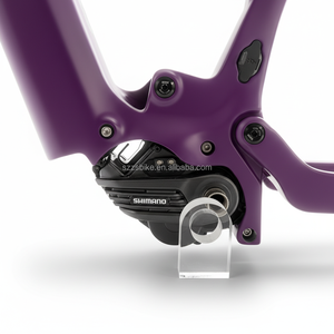 Cadre de vélo de montagne électrique SZZSBIKE CEF52 entièrement en fibre de carbone avec frein à disque et moteur central Shimano <span class=keywords><strong>EP8</strong></span>, 2670g, finition brillante - Product Image 4