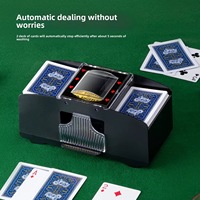 Mélangeur de cartes de poker électrique automatique Epsilon Battery 4*C 6 jeux de cartes, modèle H06 moderne en ABS, multi-prises