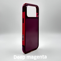 Panel Belakang yang Dapat Disesuaikan untuk Casing Ponsel Anti-Sidik Jari Magnetik TPU+PC Tahan Guncangan untuk IPhone17 &18 Pro/Pro Max