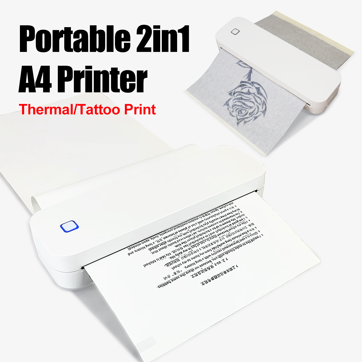 Marklife D210 A4 Thermal Printer - Portable Tattoo Printer