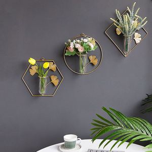 Vases à fleurs créatifs en Ginkgo Biloba, hydroponie, décoration murale dorée, autres décorations pour la maison, vente en gros - Product Image 3