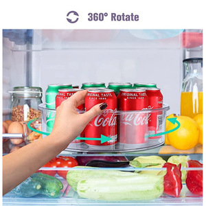 ชั้นวางของในครัวหมุนได้ 360 องศา, ที่จัดระเบียบห้องน้ำสำหรับจัดหมวดหมู่ขวดเครื่องปรุงและเครื่องสำอาง, และที่เก็บของ - Product Image 5