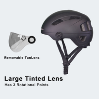 Casque de vélo avec lumière de sécurité arrière, lentille détachable, ajustement confortable, casque de vélo pour adultes pour les trajets sur route