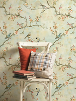 Papier peint SUNGPU Premium exquis à motifs d'oiseaux et de fleurs, thème vintage classique, pour salon, décoration murale intérieure