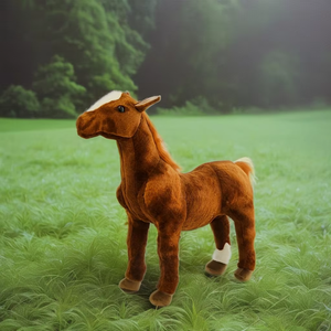 Креативная поза, потная кукла-лошадь, Большая лошадь, товары для дома, мягкая игрушка с цветами, трансграничная Внешняя торговля - Product Image 3