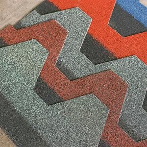 Durable Fiberglass Shingles <strong>Square</strong> Customized Colors <strong>Roofing</strong> 100cm Length Stone Chip Coated Modern Heat Resistant School - Product Image 6