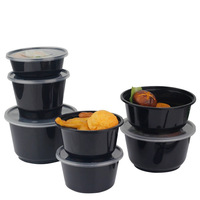 Einweg-Lunchbox aus PP-Kunststoff mit Deckel, mikrowellengeeignet, Takeaway-Schale für Restaurants, Eis, Pulver, Dessert, Suppe, Großhandel